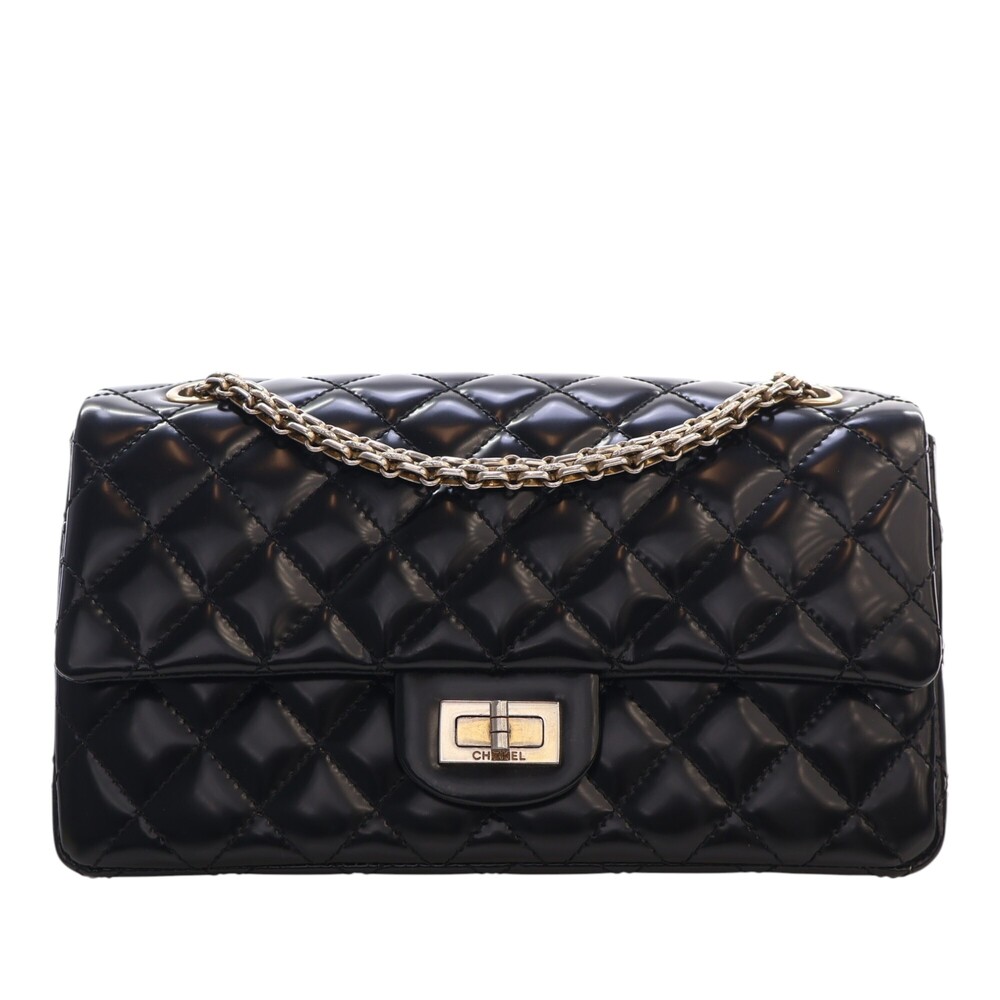 Pre-Loved Chanel Quilted Glazed Calfskin Reissue 2.55 Accordion Flap 225
